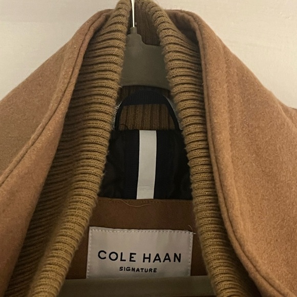 Cole Haan Men's Camel Trench Coat - Picture 7 of 12